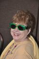 Karyl Carlson once again hidden behind green shades